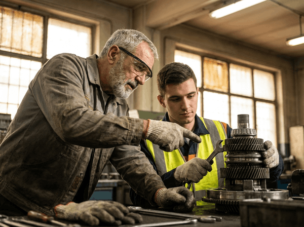 Départ à la retraite dans une PME industrielle